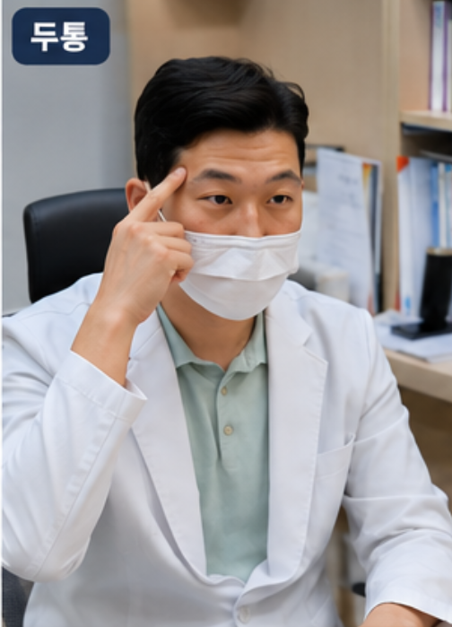 빛 소리 민감과 구역감으로 구별하는 편두통 증상 안내 이미지