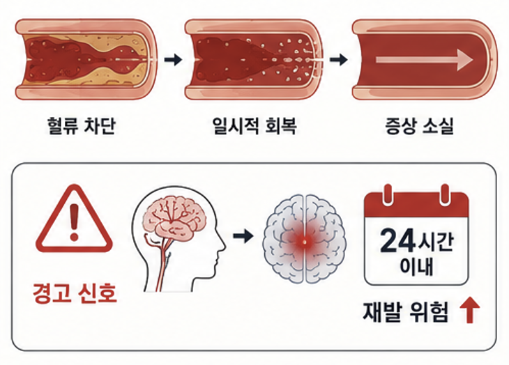 증상이 사라져도 응급 평가가 필요한 일과성 허혈발작 안내